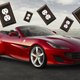 A Ferrari Portofino and outlet covers that look like what a Ferrari owner would buy, except in solid gold or something. Ferrari didn’t say which car(s) would be electric, if it does make an electric car, and the Portofino is just for illustration. Images via Ferrari/The Home Depot